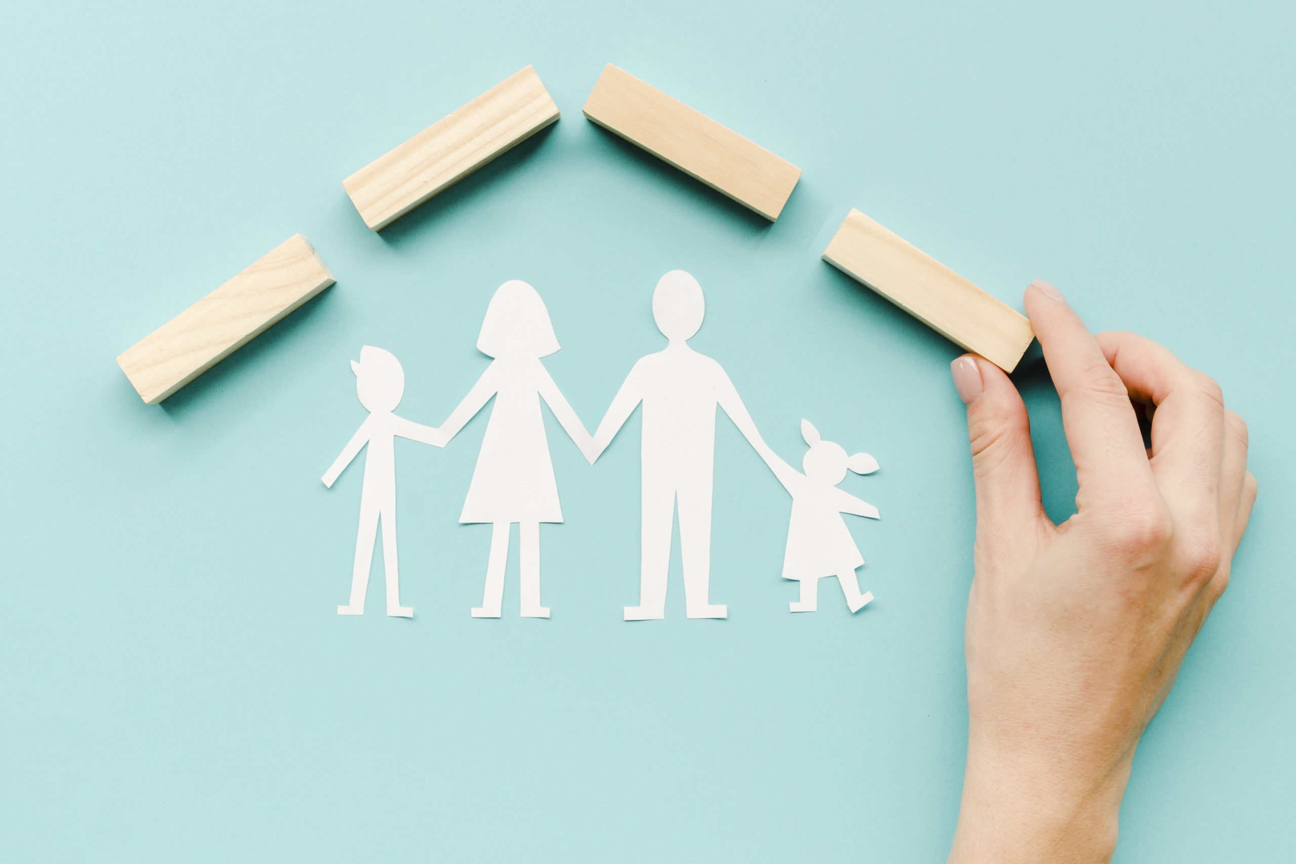Illustration famille protégée